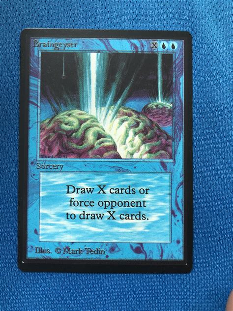 Braingeyser B Limited Edition Beta LEB Mtg Proxy MTG Magic The