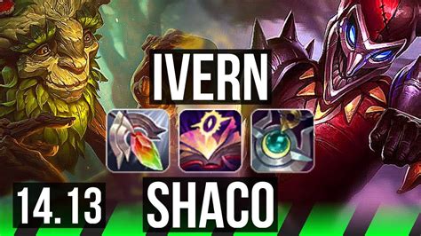 IVERN Vs SHACO JGL 7 1 15 800 Games Dominating EUW Master 14