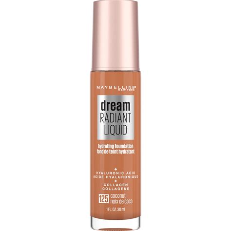 Maybelline Dream Radiant Liquid Foundation Makeup 125 Coconut 1 Fl Oz