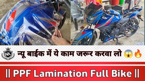 New Apache 160 BS7 2023 PPF Lamination Full Bike Lamination