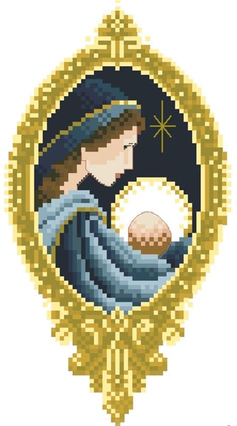 Nativity Cross Stitch Pattern Nativity Scene Christmas Cross Etsy