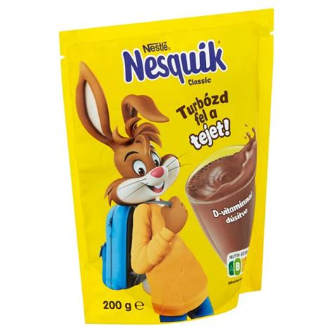 Nesquik Classic Instant Cocoa Powder With Sugar And Vitamins G