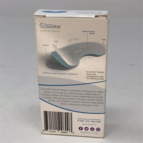 Somnifix Asm11 Sleep Strips For Better Nose Breathing 2728 Strips One