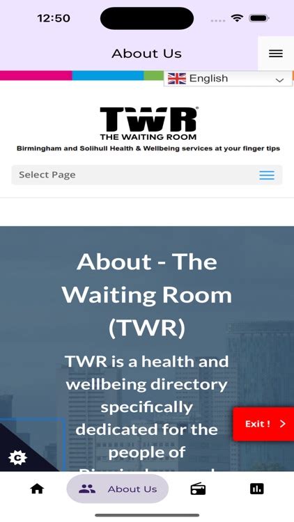 Twr The Waiting Room By Forward For Life Limited