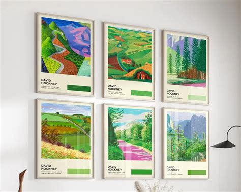 David Hockney Carteles N Rdicos E Impresiones De Paisaje De Bosque