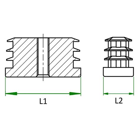 Buy Threaded Rectangular Tube Inserts Essentra Components Us