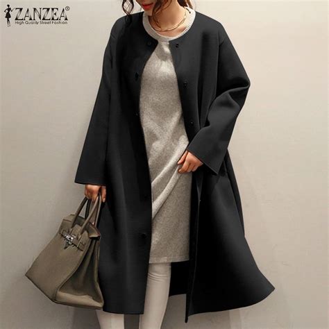 Oversized Zanzea Fashion Women S Coats Jackets Spring Autumn