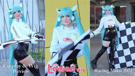 Cosplay And Wig Review Racing Miku 2022 From L Email Wig Youtube