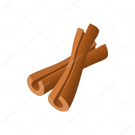 Cinnamon Sticks Icon Cartoon Style Stock Vector Image By Ylivdesign