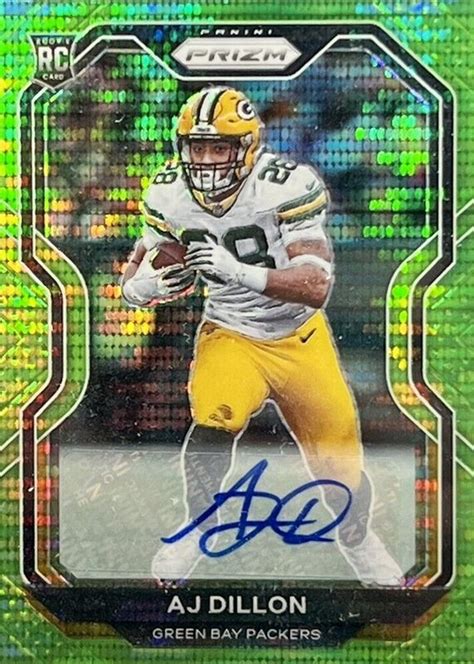 Aj Dillon Prizm Rookie Autographs Neon Green Pulsar Price