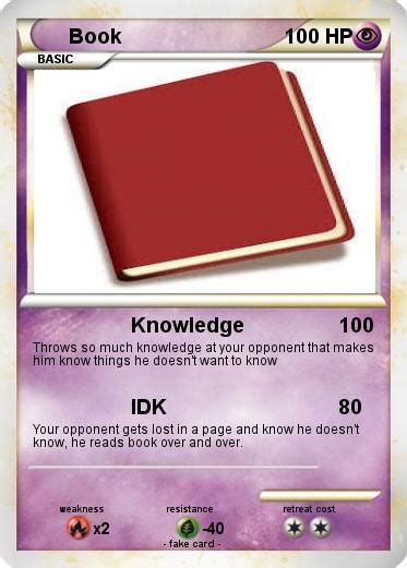 Pokémon Book 81 81 Knowledge My Pokemon Card