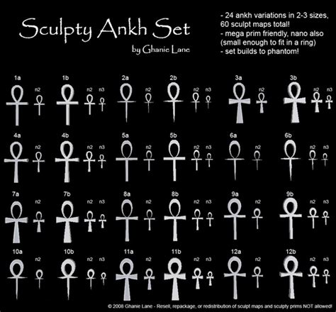 Second Life Marketplace - Sculpty Ankh Set