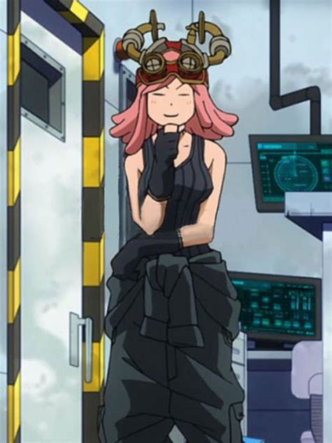 My Hero Academia Cosplay Hatsume Mei Chaleco De Poliéster Negro