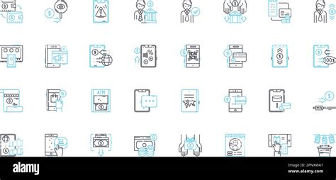 Funds Linear Icons Set Investments Assets Securities Liquidity