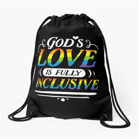Mochila Saco El Amor De Dios Es Un Regalo Lgbt Cristiano Con Orgullo Gay Totalmente Inclusivo