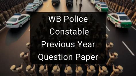 West Bengal Police Constable Previous Year Question Paper