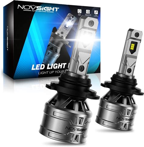 NOVSIGHT Bombillas LED H11H9H8 para faros delanteros 10000 lúmenes 6500