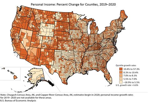 Personal Income By County And Metropolitan Area U S Bureau Of