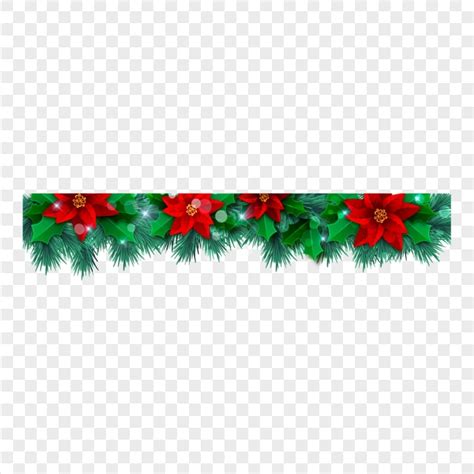 Vector Christmas Decoration Top Border PNG Image | Citypng