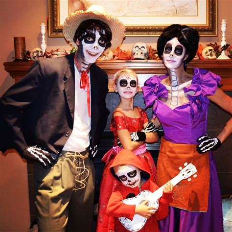 Coco Family Halloween Costume: Hector, Freida, Imelda and Miguel Family ...