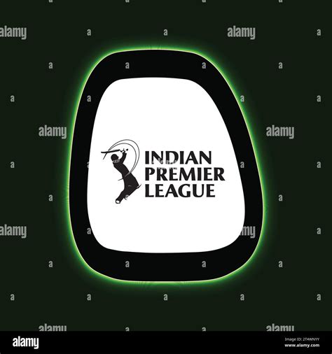 IPL - Indian Premier League Logo Neon Light Board View Green Background ...