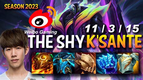 WBG The Shy K SANTE Vs AKSHAN Top KR Ranked YouTube