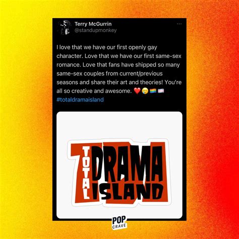 Pop Crave On Twitter Total Drama Island Writer Terry Mcgurrin On The Series First Same Sex