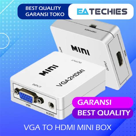 Jual Converter Vga To Hdmi Vga Hdmi Mini Box Support Original Kota