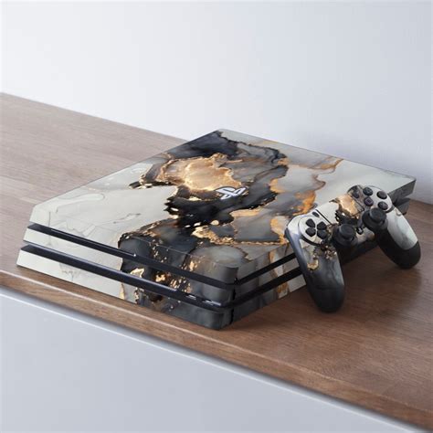 Ps4 Skin Gold Ps4 Skin Ink Ps4 Skin Black Ps4 Skin Marble PS4 - Etsy