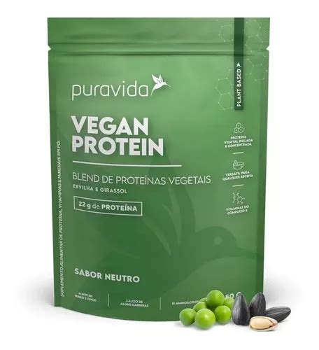 Vegan Protein Neutro Puravida G Parcelamento Sem Juros