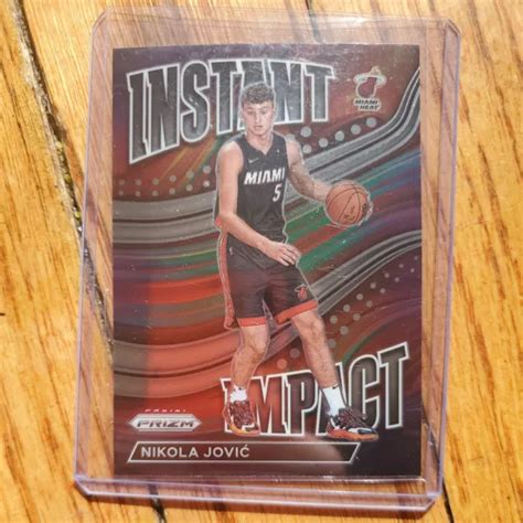 2022 23 PANINI PRIZM Nikola Jovic Instant Impact RC 7 Miami Heat EUR 2