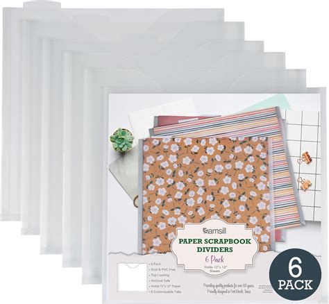 Samsill Scrapbook Paper Storage Organizer Count Of Individual Top