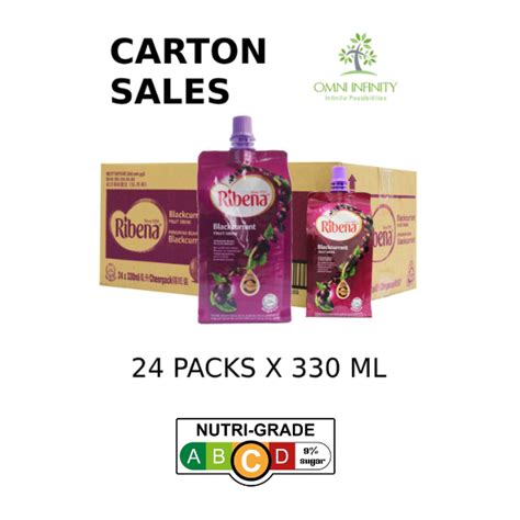 Ribena Cheerpack 330ml Pack Drinks Carton Sales 24 Packs Per Carton