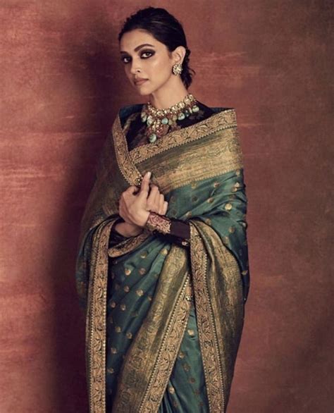 deepika padukone banarasi saree    inspire   br