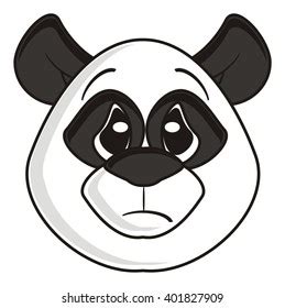 Sad Panda Face Stock Illustration 401827909 | Shutterstock