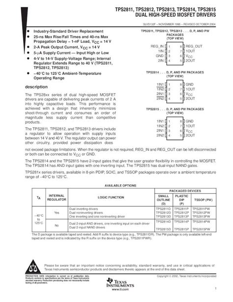 Pdf Dual High Speed Mosfet Drivers Rev F Dokumen Tips