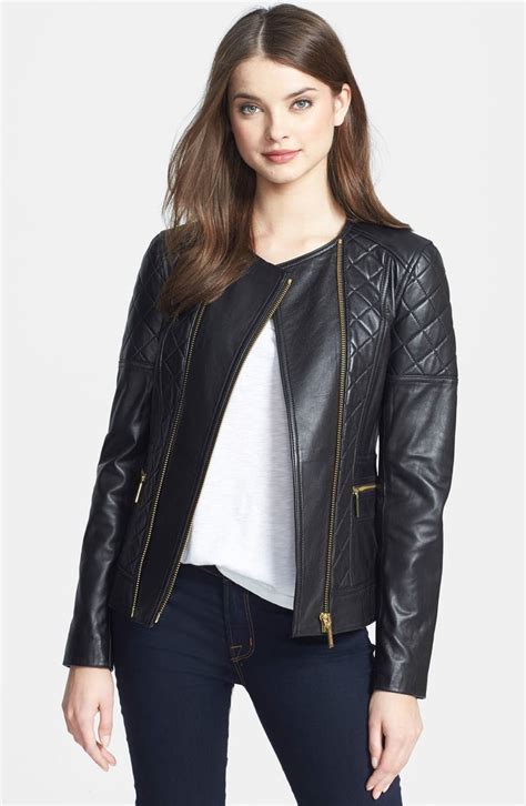 Michael Michael Kors Quilted Leather Moto Jacket Nordstrom