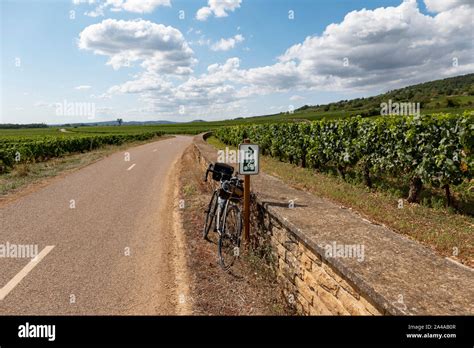 cote de beaune wine route burgundy france stock photo alamy