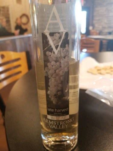 Armstrong Valley Late Harvest Vidal Blanc Vivino US