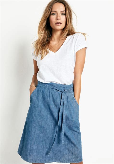 Chambray Skirt Chambray Skirt Womenswear Fashion Skirts