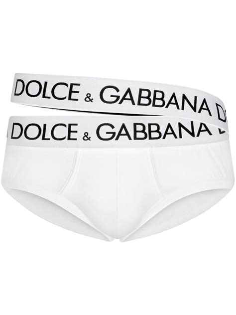 Dolce Gabbana Cueca De Algodão Logo No Cós Farfetch