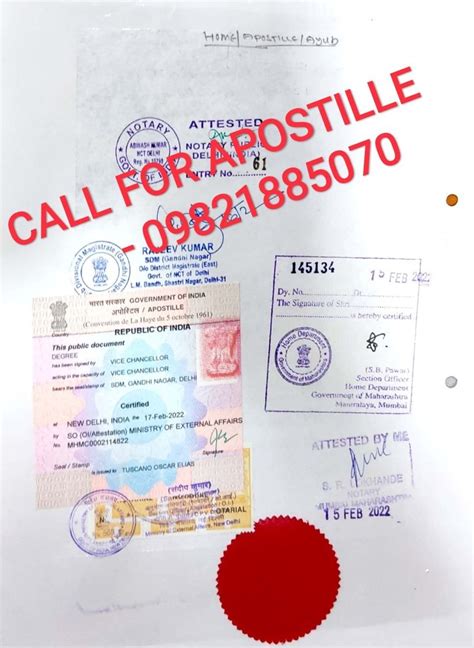 Degree Marriage Birth Pcc Certificate Apostille In Kolhapur