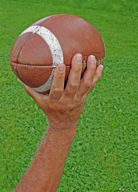 Man Throwing Football Stock Image Image Of Color Caucasian 2051713