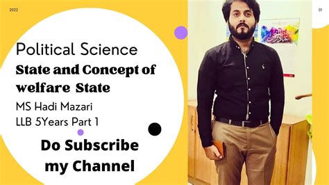 State Concept Of Welfare State Political Science Llb Years Part