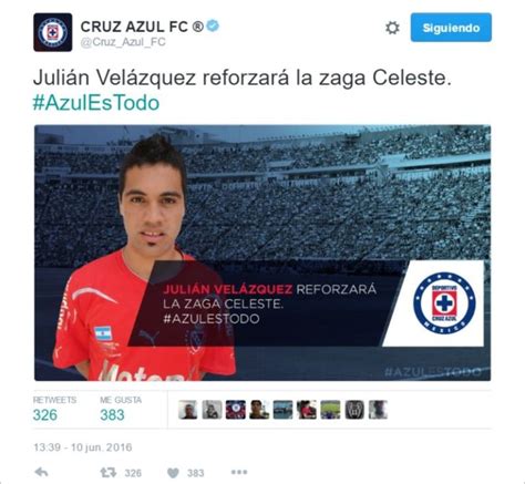 Julián Velázquez Llega A Reforzar La Zaga Del Cruz Azul