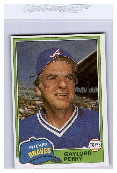 1981 Topps Traded 812 Gaylord Perry Atlanta Braves EBay