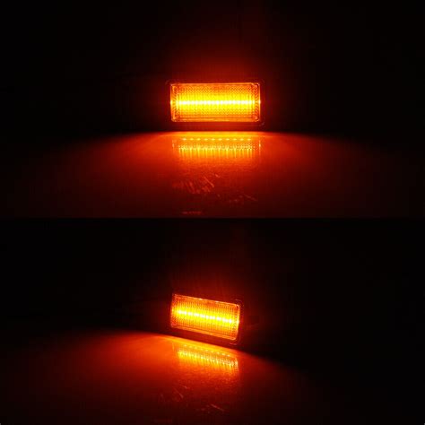 For Camaro Impala Nova Corvette Smoke Front Amber Led Side