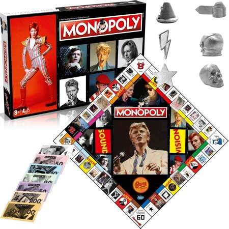 Monopoly Rodzinna Gra Planszowa Towarzyska David Bowie Polska Wersja