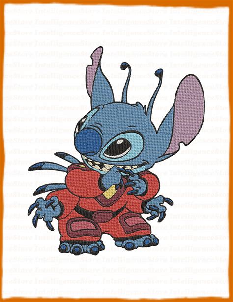 Lilo And Stitch Filled Embroidery Design 9 Instant Download Etsy