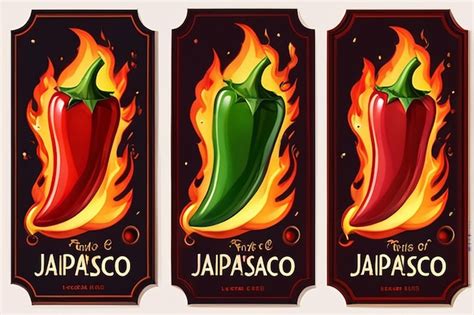 Spicy Level Labels Of Pepper With Fire Flames Vector Mild Medium And Extra Hot Taste Premium